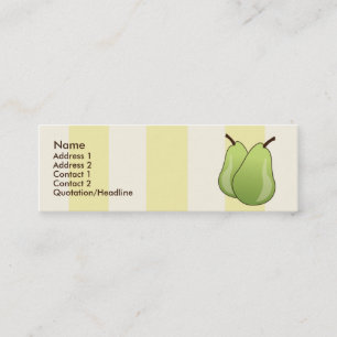 Birnen - dünn mini visitenkarte