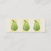 Birnen - dünn mini visitenkarte (Rückseite)