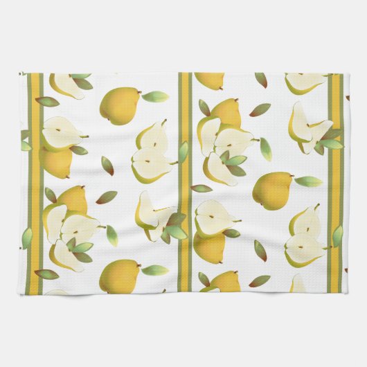 Birnen Frucht botanisch Geschirrtuch (Horizontal)