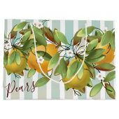 Birnen Frucht Große Geschenktüte (Rückseite)