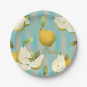 Birnen Fruchtcocktail Party Pappteller (Vorderseite)