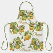 Birnen Fruit Waffle Pattern Schürze (Vorderseite)