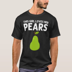 Birnen für Mädchen Kindergartenarbeit Vegane Pflan T-Shirt