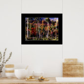 Birnen gegen Farbplakat Poster (Küche)