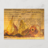 Birnen Gemischt Collage Postkarte (Vorderseite)