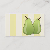 Birnen - Geschäft Visitenkarte (Rückseite)