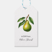 Birnen-Geschenk als personalisiertes Geschenk für  Geschenkanhänger (Vorderseite)