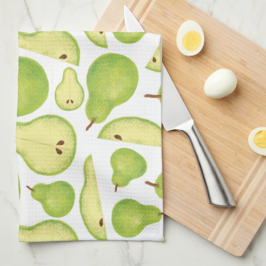 Birnen Geschirrtuch (Viertel Falte)