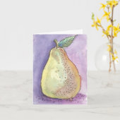 Birnen-Gruß-Karte Karte (Gelbe Blume)