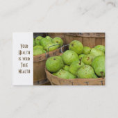 Birnen in Körben Visitenkarte (Vorderseite)