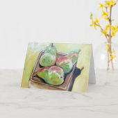 Birnen Karte (Gelbe Blume)