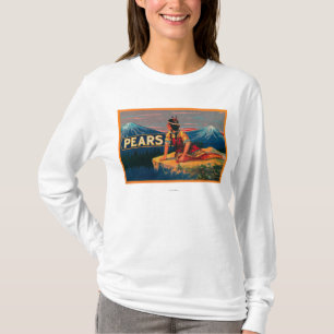 Birnen-Kisten-Aufkleber auf lager T-Shirt