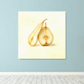 Birnen - meine süße und perfekte Hälfte Leinwanddruck (Insitu (Holzboden))