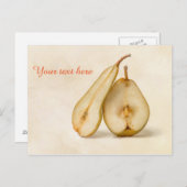 Birnen - meine süße und perfekte Hälfte Postkarte (Vorne/Hinten)