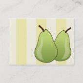 Birnen - mollig visitenkarte (Rückseite)