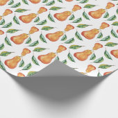 Birnen Muster Wtercolor Art handbemalt Geschenkpapier (Ecke)