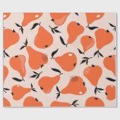 Birnen nahtlos Muster. Handgezeichnete Abbildung w Geschenkpapier (Flach)