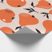 Birnen nahtlos Muster. Handgezeichnete Abbildung w Geschenkpapier (Ecke)