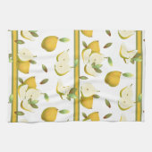 Birnen Obst Botanisch Geschirrtuch (Horizontal)