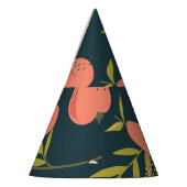 Birnen-Overlap: farbenfrohe Vintage Tapete Partyhütchen (Links)