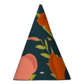 Birnen-Overlap: farbenfrohe Vintage Tapete Partyhütchen (Rechts)