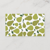 Birnen Paare Babydusche Windelwindeln Begleitkarte (Rückseite)