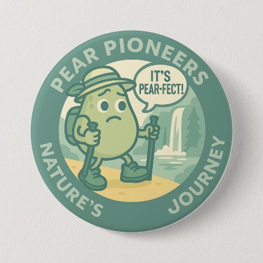 Birnen Pioniere Naturreise Button (Vorderseite)