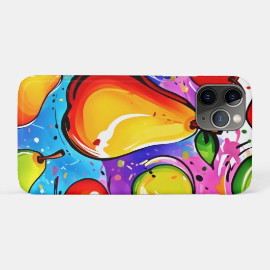 Birnen Pop Art Case-Mate iPhone Hülle (Rückseite (Horizontal))