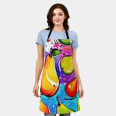 Birnen Pop Art Schürze (Getragen)