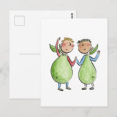 Birnen Postkarte (Vorne/Hinten)