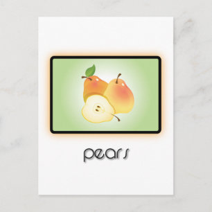 Birnen Postkarte