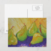 Birnen Postkarte (Vorne/Hinten)