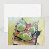 Birnen Postkarte (Vorne/Hinten)