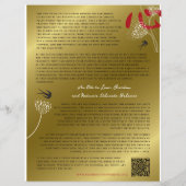 Birnen schlucken & Chinesisch Herz Orientale Flora Flyer (Hinten)