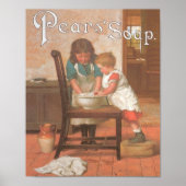 Birnen Seife 2 Kinder Poster (Vorne)