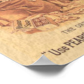 Birnen Seife Baden des Kindes Poster (Ecke)