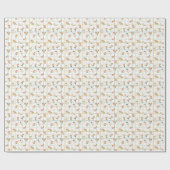 Birnen Sommer Picknick Karo Gingham neutral Geschenkpapier (Flach)