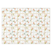 Birnen Sommer Picknick Karo Gingham neutral Tischdecke (Vorderseite (Horizontal))