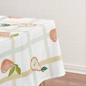 Birnen Sommer Picknick Karo Gingham neutral Tischdecke (Beispiel)