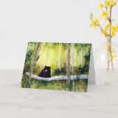 Birnen und Bärenkarte Karte (Gelbe Blume)