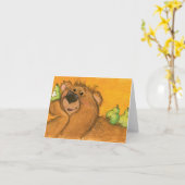 Birnen und Bärn-/Anmerkungs-Karte Karte (Gelbe Blume)