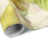 Birnen und Blätter Geschenkpapier (Rolleneckpunkt)