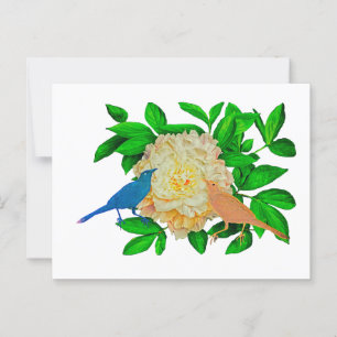 Birnen- und Blume-Poster Postkarte