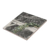 Birnen und Hitzeposten in Schwarz-Weiß-Natur Fliese (Seite)