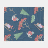 Birnen und Sleds Blue Fleecedecke (Vorderseite (Horizontal))