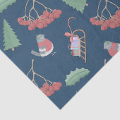 Birnen und Sleds Blue Seidenpapier (Ausschnitt)