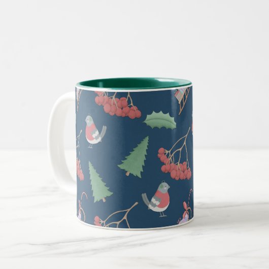Birnen und Sleds Blue Zweifarbige Tasse (Vorderseite Links)