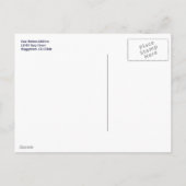 Birnen Vintages Landschaftliches Label Postkarte (Rückseite)