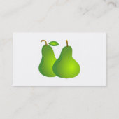 Birnen Visitenkarte (Rückseite)