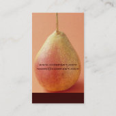 Birnen-Visitenkarten Visitenkarte (Rückseite)